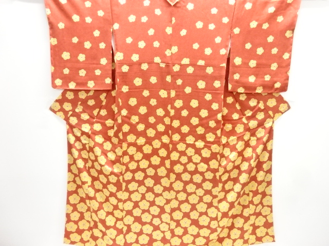 未使用品　捻花模様付け下げ小紋着物